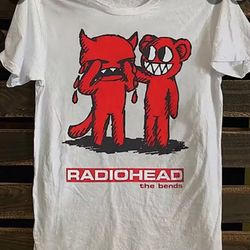 Radiohead Unisex White Band T Shirt 