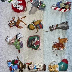 Vintage Disney Character Ornaments 