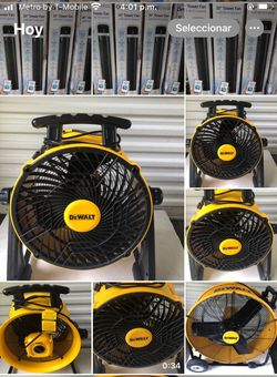 Ventiladores dewalt 16” nuevos en cajas