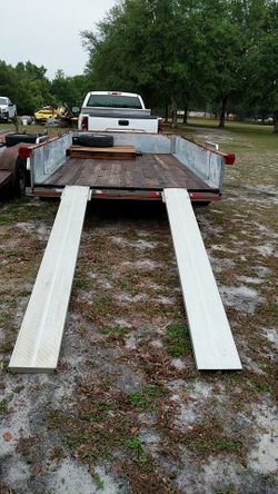 6'6"wide x 12'long trailer with 3500lb easy lube axle with ramps
