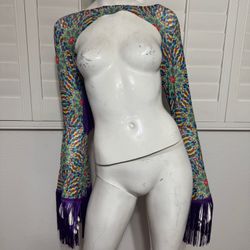 New 2xl sheer shrug top shirt festival rave hippie boho blouse