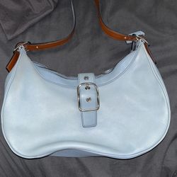 Vintage Coach Hamptons Leather Hobo Buckle Bag