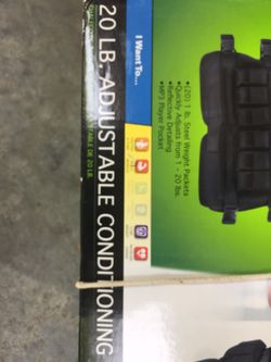 20 lb adjustable conditioning vest, excellent condition