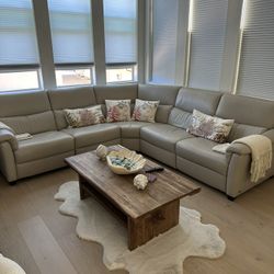 Natuzzi genuine Leather Sectional 