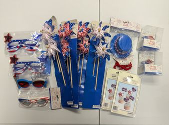 Patriotic Family Fun Kit, Apparel Accessories, Fourth of July, Windmills Glasses
