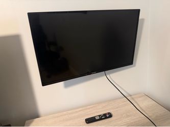 Sharp 32” smart tv with wall mount