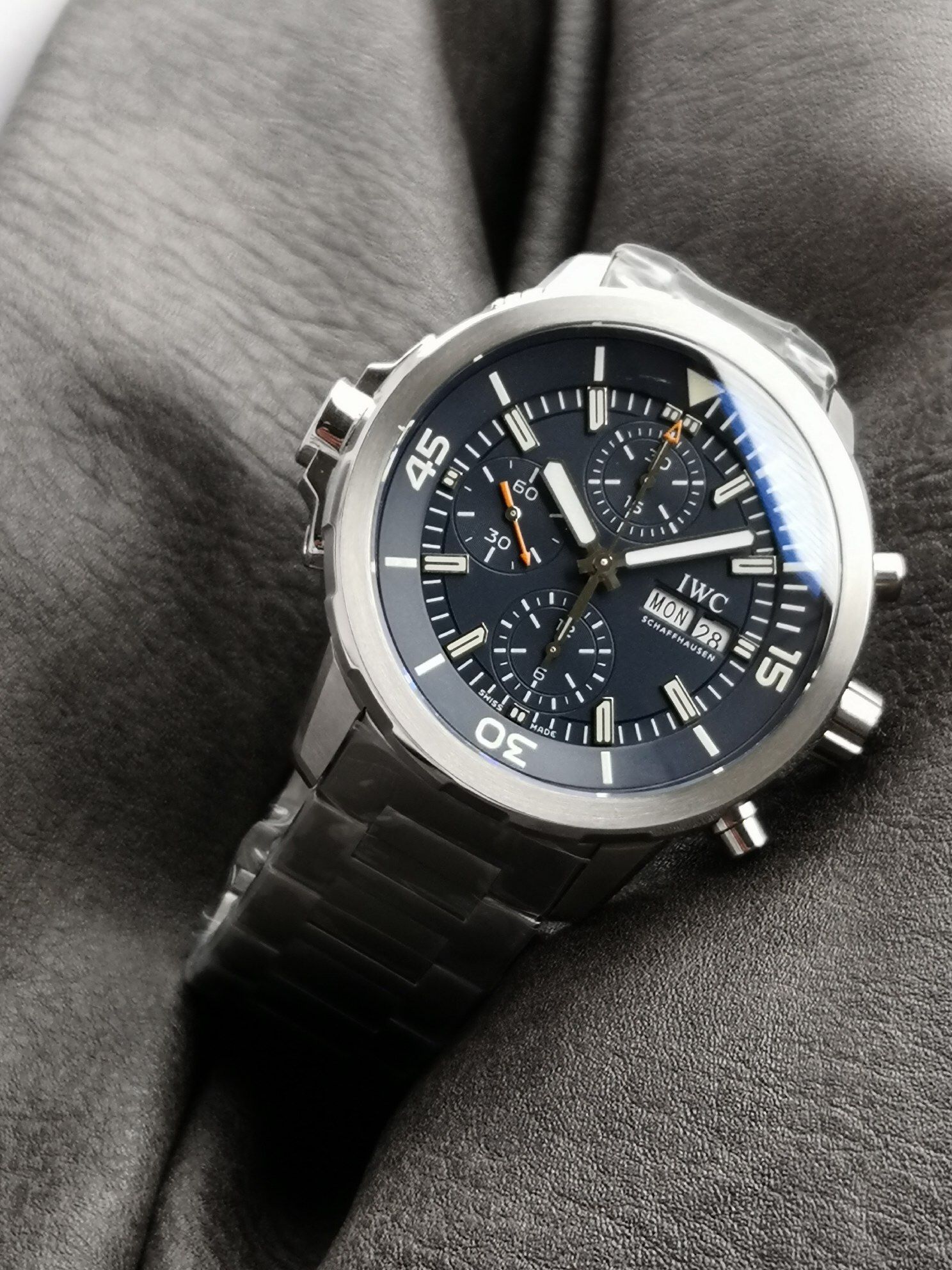 IWC Aquatimer Chronograph Blue Dial Watch