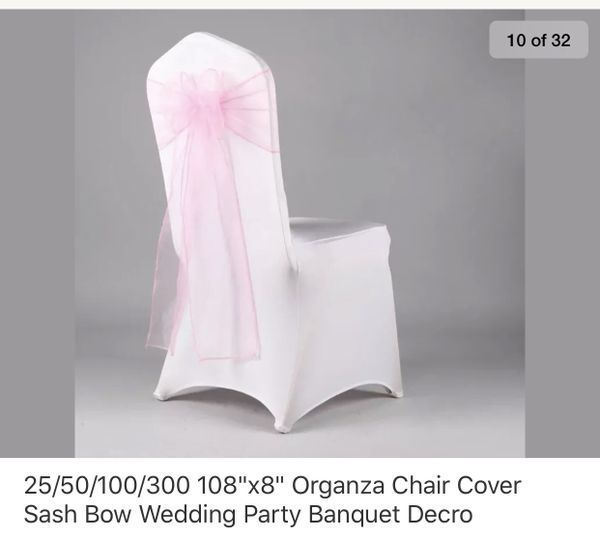 Light Pink Chair Sashes For In Modesto Ca Offerup