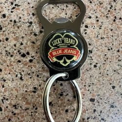 Lucky Brand Blue Jeans Keychain 