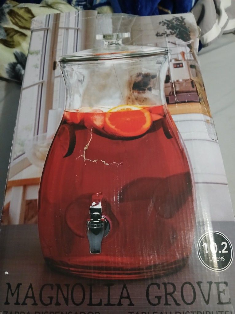 Dispenser Beverage Glass