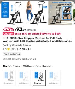 Stair stepper exercise machine