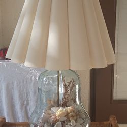 Beautiful Sea Shell Collectable Glass Lamp