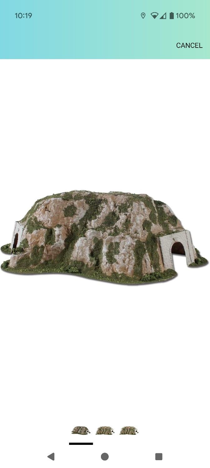 Woodland Scenic Landform Tunnel Curved 10 Wide x 16-1/2" Long