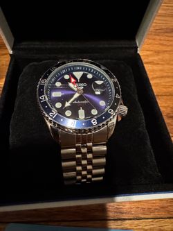 Seiko 5 Sports GMT Series Automatic Blue Dial Stainless Steel Men’s Watch SSK003K1