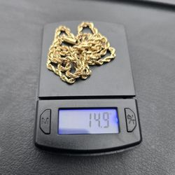 Solid Gold Rope 14k 