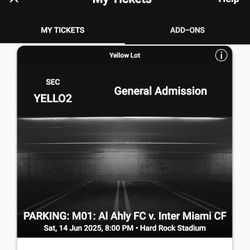 CLUB WORLD CUP PARKING INTER MIAMI