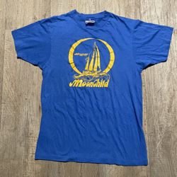 Vintage 1970s MoonChild Sailing Circumnavigation Graphic Tee