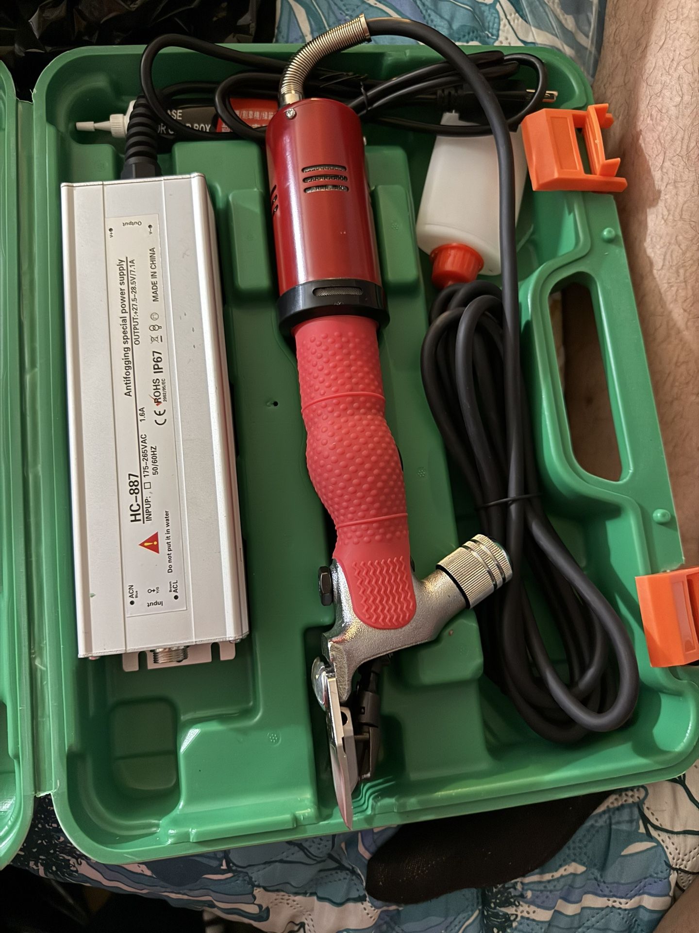 Sheep Shears, Adjustable Professional Electric Sheep Shears, Electric Animal Care Shears, Wool Shea (Red 110v) Size: 110v Color: Red へ