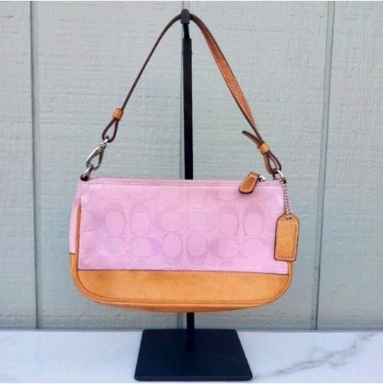 Coach Y2K Pink Demi Leather and Signature C Canvas Shoulder Bag. 6094 for  Sale in Sacramento, CA - OfferUp