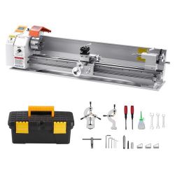 492*Metal Lathe Machine, 8.7 x 39 in, Precision Bench Power Metal Lathe, Automatic Feed, 0-2500 RPM Variable Speed, 1250W Brushless Motor, for Process