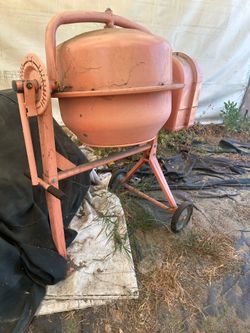 3-1/2 Cubic Ft. Portable Electric Steel Cement Mixer Machine 1/3HP Mixing Mortar