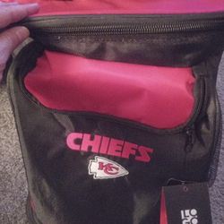 Brand New NFL Brand Logo Cooler Rolling 60 Can Kansas City Chiefs Tags Still On