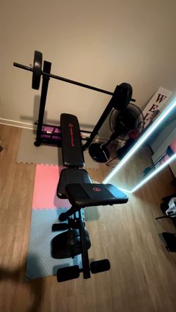 Bench set with weights