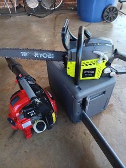 Ryobi chainsaw & craftsman blower