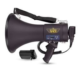NEW Uzi High Power Loud Big Bluetooth Megaphone 50W