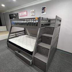 Twin Over Full Bunk Bed 