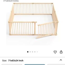 New in box wooden baby playpen