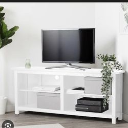 TV STAND - WHITE - like new