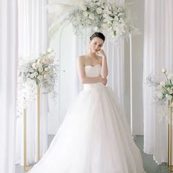 (606060-18) Wedding Arch Backdrop Stand, 7.3 FT Square White Metal Arch Backdrop Stand for Wedding Ceremony Photo Booth, Outdoor Indoor Birthday Party