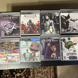 12 Games PlayStation3……15 Dlls Each