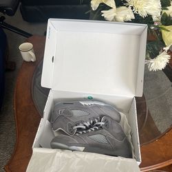 Size 10.5 Jordan 5 Wolf Grey