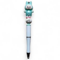 Labubu Beaded Ballpoint Twist Pen Teal