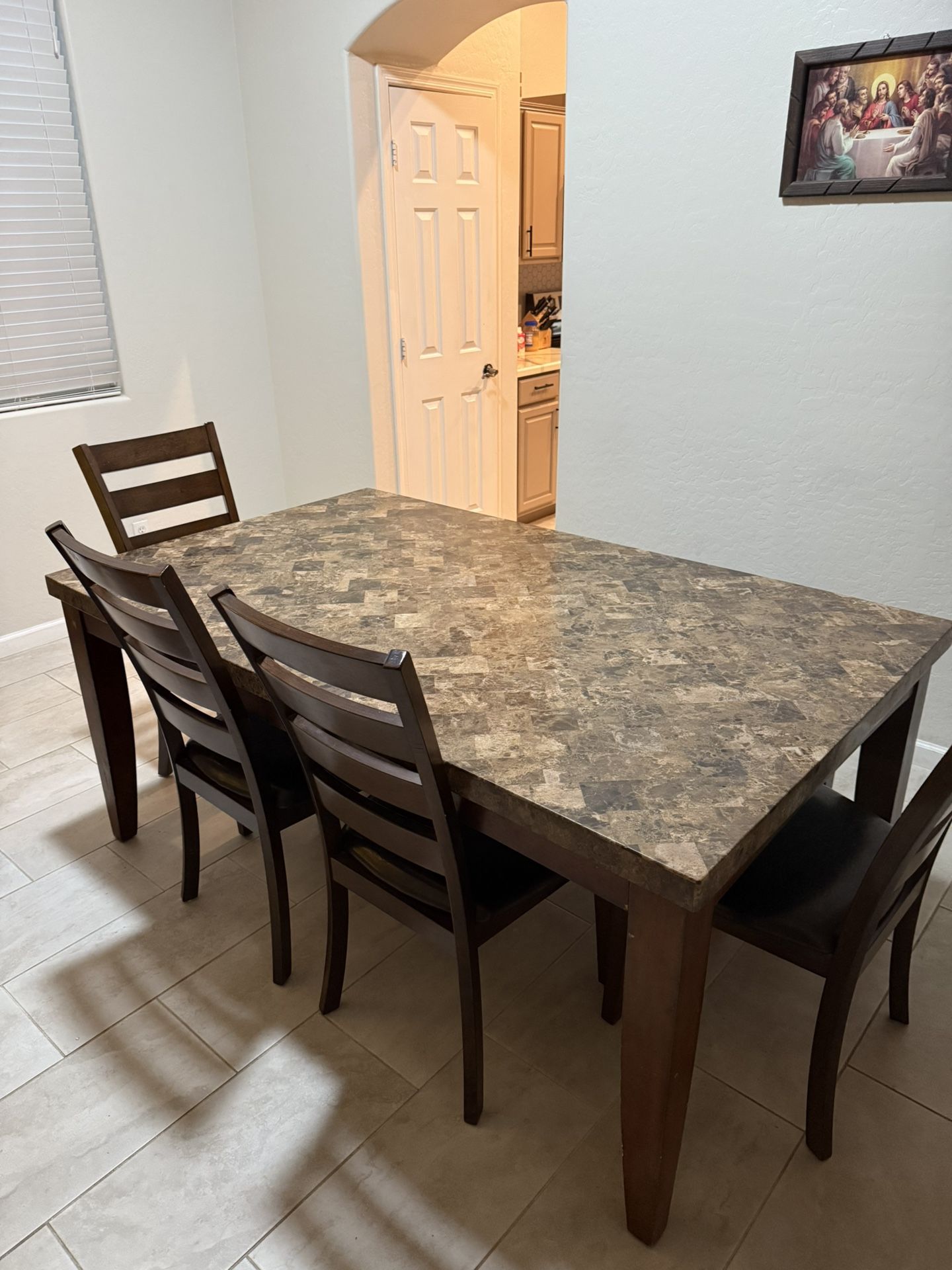 Solid Granite Dining Table