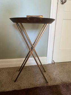 Round side table