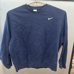 Nike Club Fleece Crewneck Sweatshirt Men’s XXL Navy Pullover