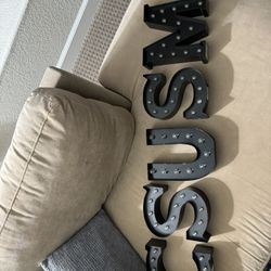 Marquee Letters With Lights - CSUSM 