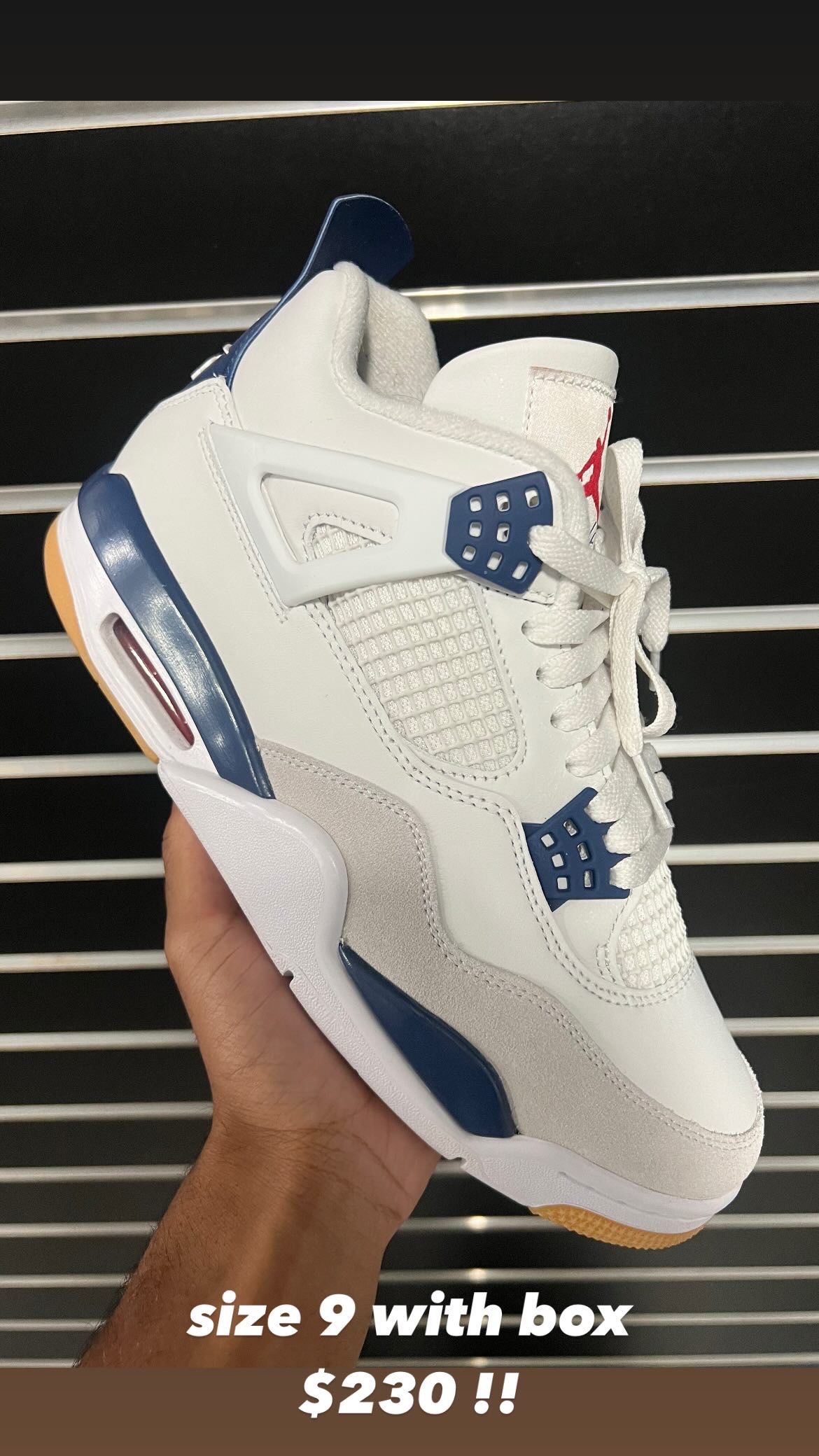 navy sb jordan 4