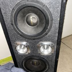Bass Rockers 8" Loaded Chuchero Box 1200W W/ 2x8" Speakers 2x4" Tweeters Car DJ