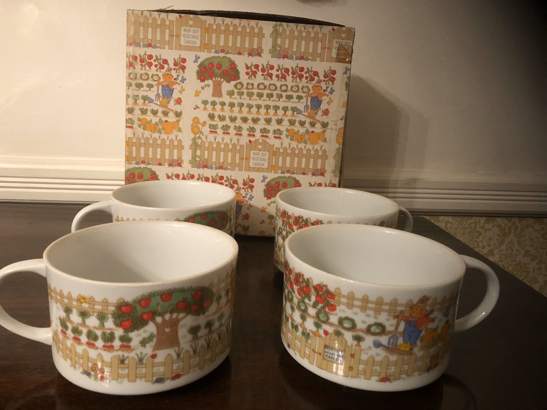 Vintage Enesco Soup Mugs
