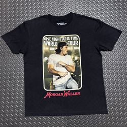 Morgan Wallen One Night At A Time World Tour Shirt Country Mens Size XL Black