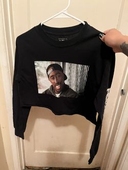 $3 2pac Crop Top Long Sleeve Shirt