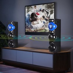 Floor Standing 2 Piece Bluetooth Home Theater Speaker System
