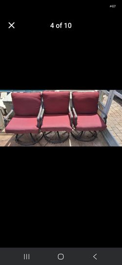x4  Elegant Better Homes aluminum rocking swivel chairs pool deck balcony spa porch patio yard lawn comfy lounge