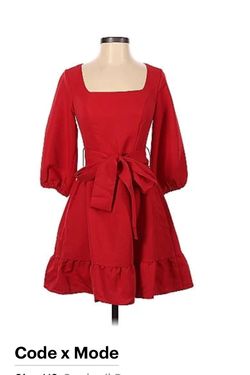 Red Cocktail Dress -size Med