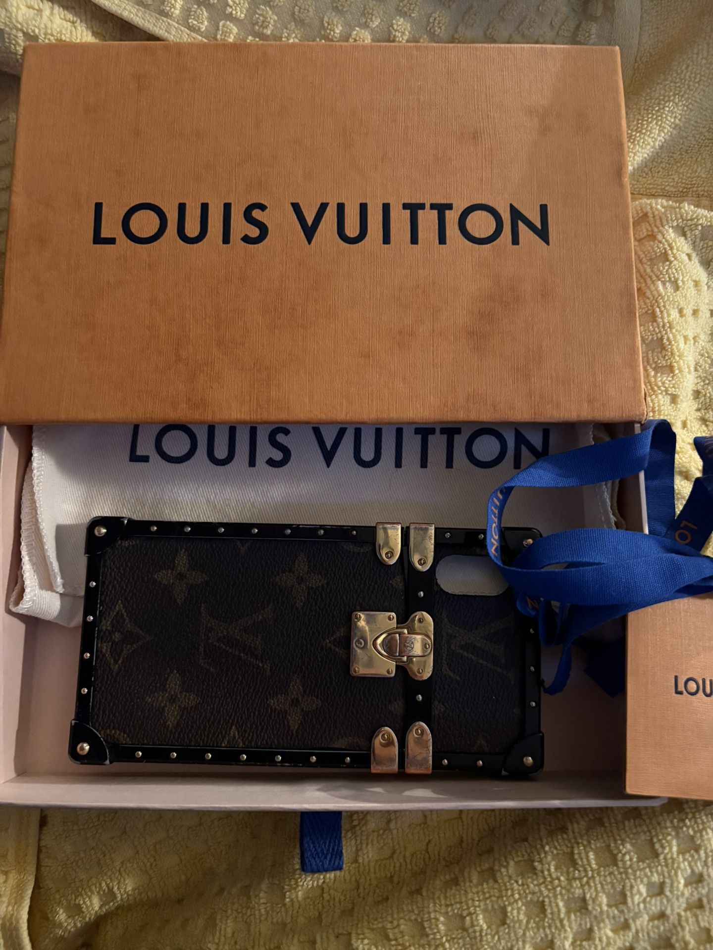 Authentic LV iPhone 10 Trunk Case