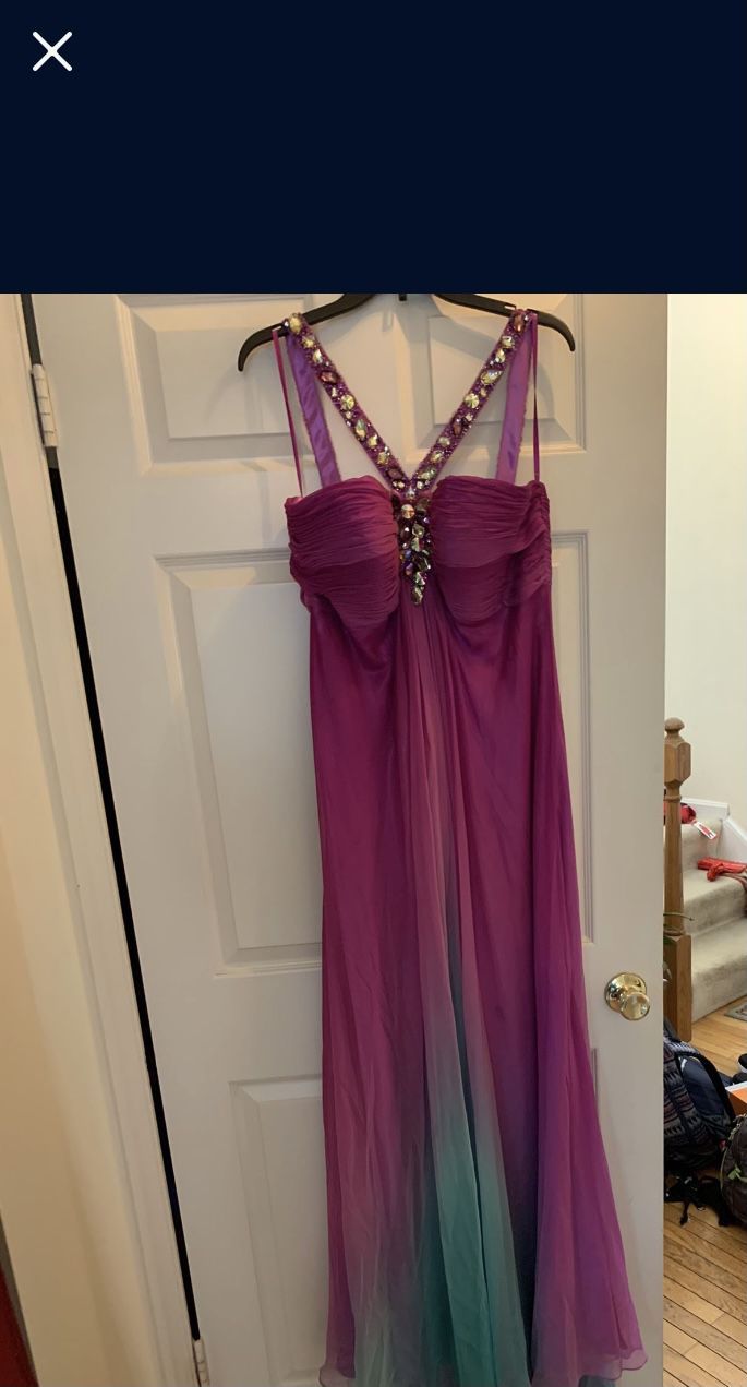  Formal Dress/Event Gown(Prom)- Ombré Pink And Are 